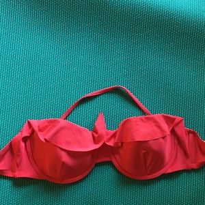 J Crew underwire ruffle bikini swim 36C